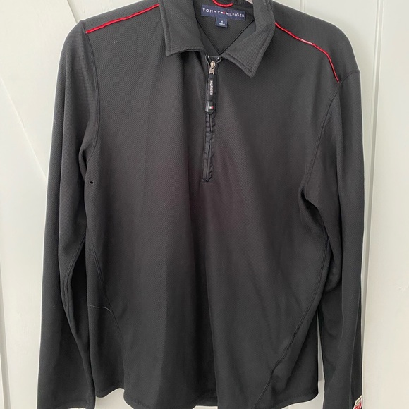 US ski team Tommy Hilfiger pullover collared shirt preowned size mens medium - Picture 1 of 5